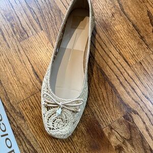 Dolce Vita Tiana Beige Woven Ballet Flat with Accent